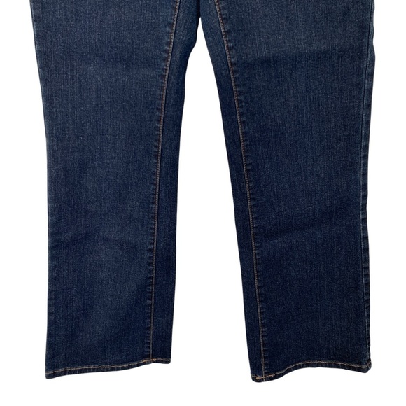 Lane Bryant Bootcut Jeans Womens 16 Blue Straight Fit Slim Boot Dark Wash - Picture 5 of 8